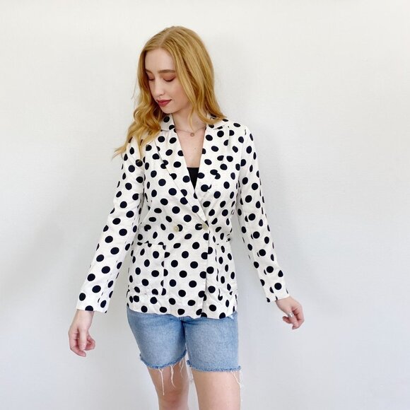 Topshop Jackets & Blazers - Topshop Polka Dot Blazer Jacket NWT 2